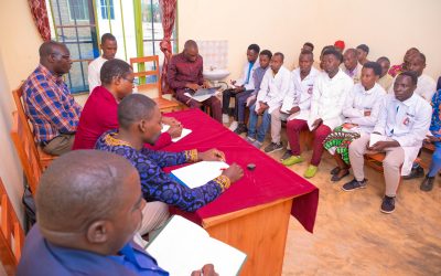 Visit of the Bishop to the Gahambwe Health Center